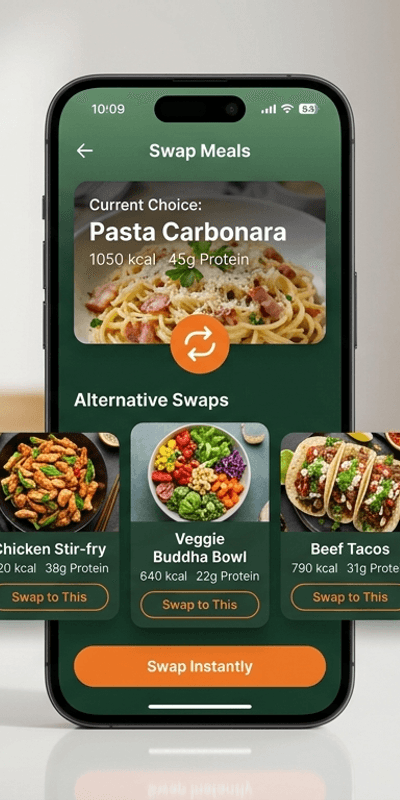 Alternatives screen